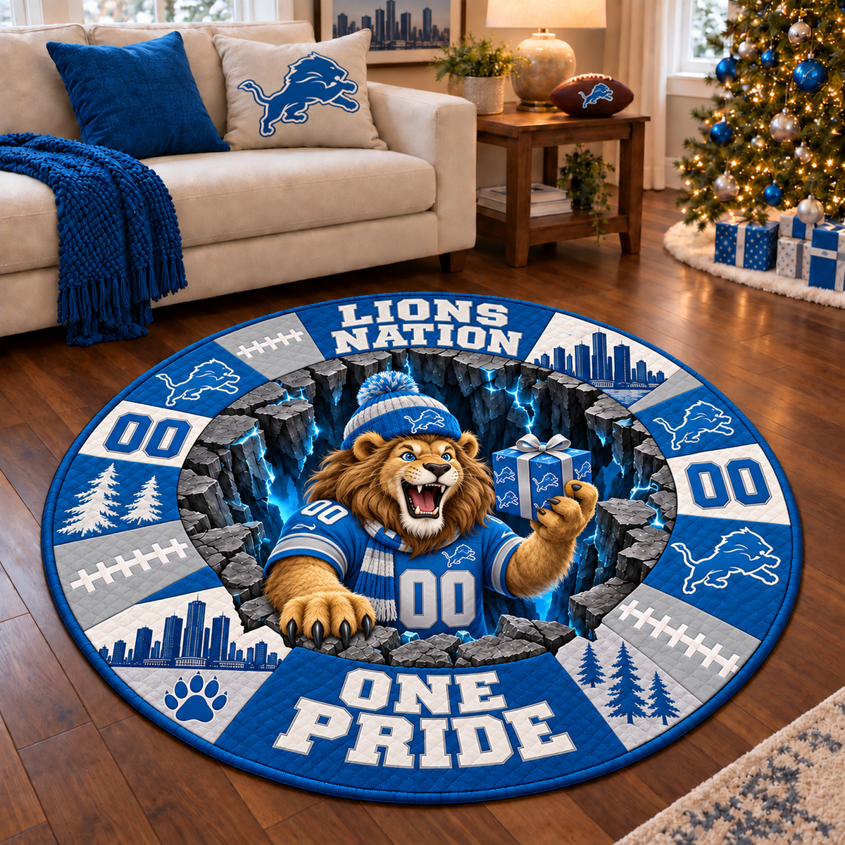 Lions Nation Custom Floor Mat