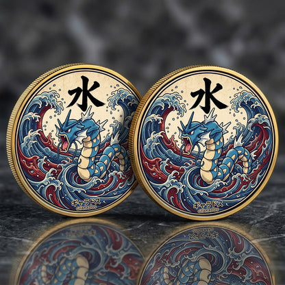 PKM Gyarados Kanji Commemorative Coin – Limited Edition Collector’s Coin