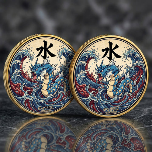 PKM Gyarados Kanji Commemorative Coin – Limited Edition Collector’s Coin