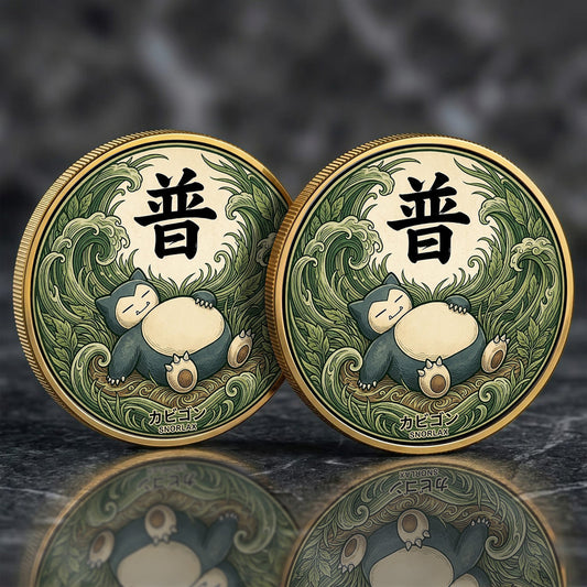 PKM Snorlax Kanji Commemorative Coin – Limited Edition Collector’s Coin