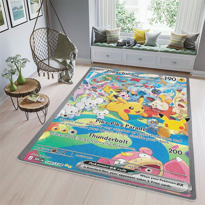 PKM Pikachu EX Custom Sponge Floor Mat