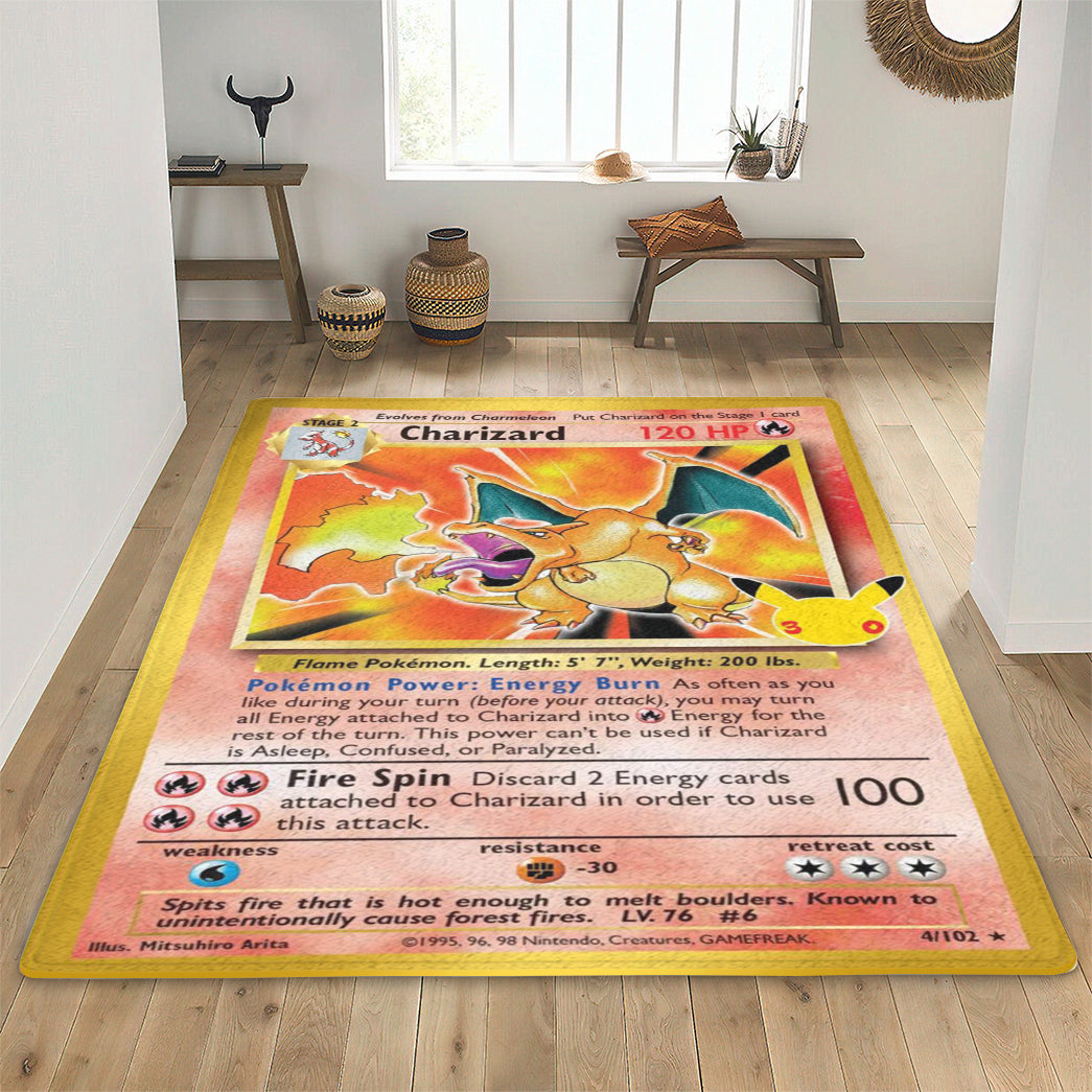 PKM Charizard Custom Sponge Floor Mat
